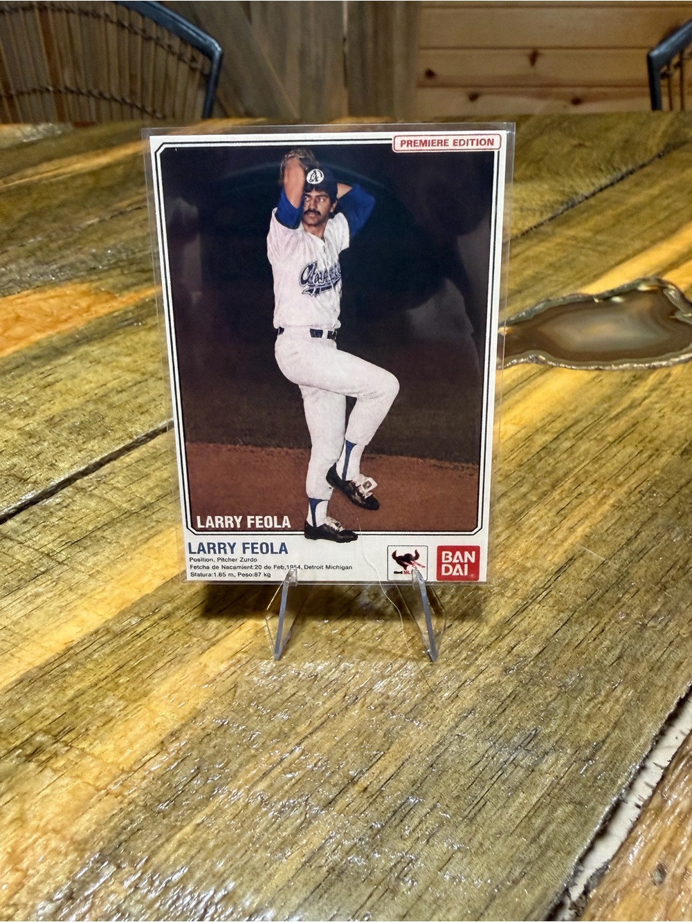 Larry Feola Art Card - White/Gold/Red
